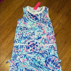 Lilly Pulitzer little Lilly Classic shift dress in Breakwater party Wave size 10